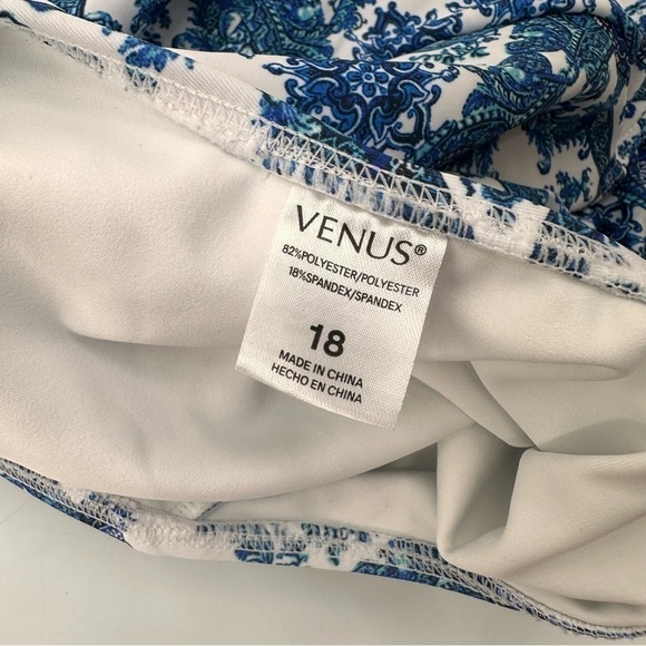 Venus One Piece Halter Beck Printed Swimsuit Swim Plus Size 18 - Picture 4 of 4